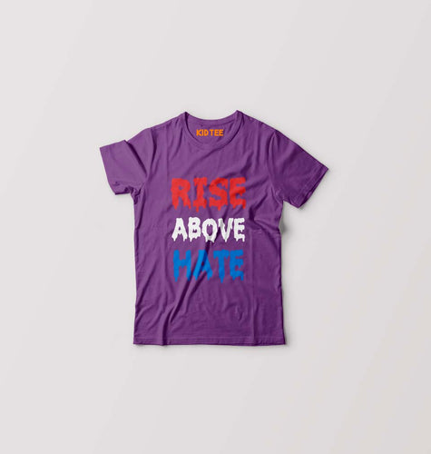 Rise Above Hate John Cena Kids T-Shirt for Boy/Girl-Purple-Ektarfa.online