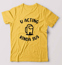 Load image into Gallery viewer, Among Us T-Shirt for Men-Golden Yellow-Ektarfa.online
