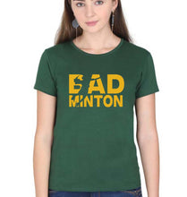 Load image into Gallery viewer, Badminton T-Shirt for Women-Dark Green-Ektarfa.online

