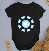 Load image into Gallery viewer, ARC REACTOR Iron Man Superhero Kids Romper For Baby Boy/Girl-0-5 Months(18 Inches)-Black-Ektarfa.online
