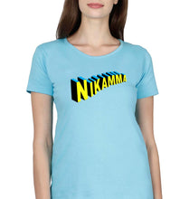 Load image into Gallery viewer, Nikamma T-Shirt for Women-SkyBlue-Ektarfa.online
