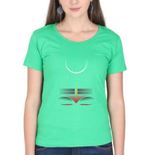 Load image into Gallery viewer, Mahakal Mahadev Bholenath Shiva Shivji T-Shirt for Women-flag green-Ektarfa.online

