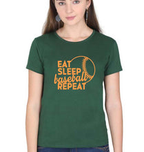Load image into Gallery viewer, Baseball T-Shirt for Women-Dark Green-Ektarfa.online
