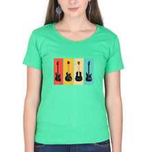 Load image into Gallery viewer, Guitar T-Shirt for Women-Flag Green-Ektarfa.online
