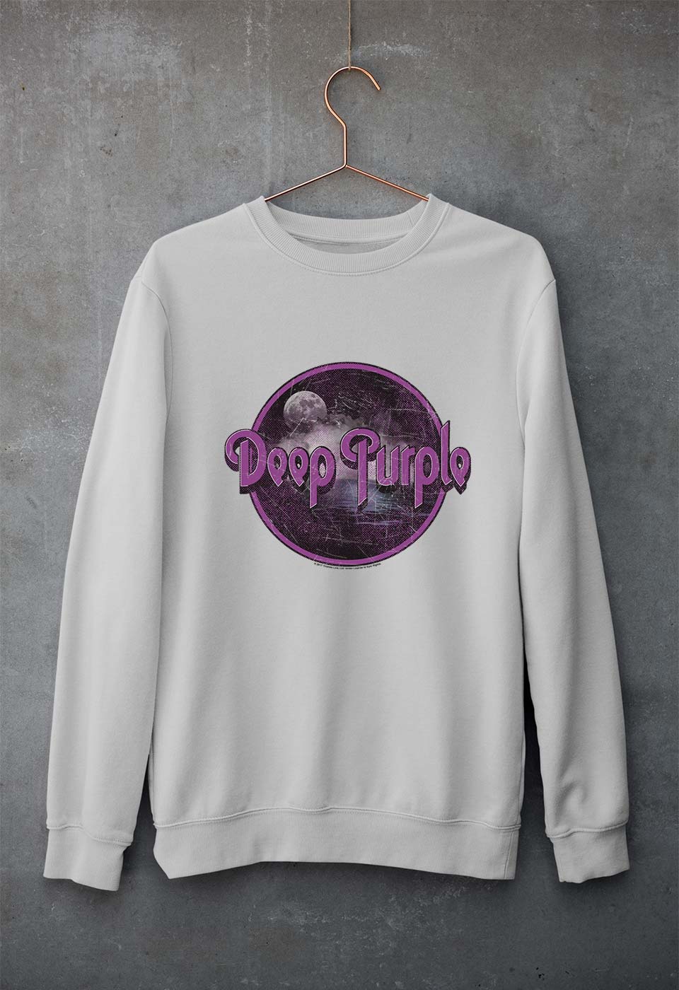 Deep Purple Unisex Sweatshirt for Men/Women-Grey Melange-Ektarfa.online