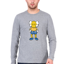 Load image into Gallery viewer, Kaws Full Sleeves T-Shirt for Men-GREY-Ektarfa.online
