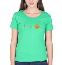 Load image into Gallery viewer, NBA Basketball T-Shirt for Women-flag green-Ektarfa.online
