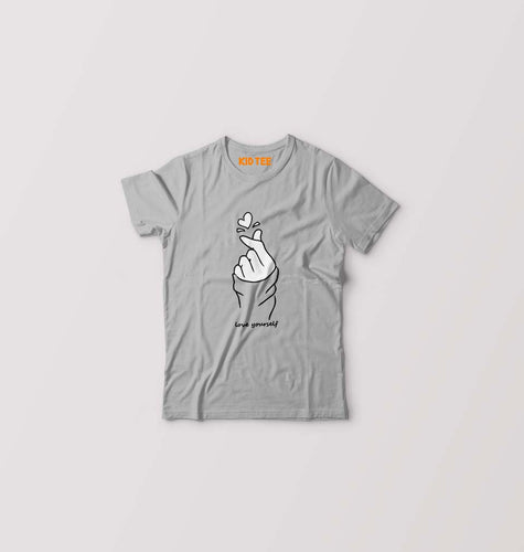 Love Yourself Kids T-Shirt for Boy/Girl-Grey-Ektarfa.online