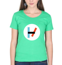 Load image into Gallery viewer, Twenty one pilots T-Shirt for Women-flag green-Ektarfa.online

