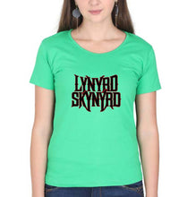 Load image into Gallery viewer, Lynyrd Skynyrd T-Shirt for Women-flag green-Ektarfa.online
