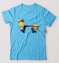 Load image into Gallery viewer, Minion T-Shirt for Men-Light Blue-Ektarfa.online

