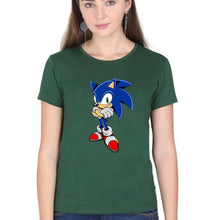 Load image into Gallery viewer, Sonic T-Shirt for Women-Dark Green-Ektarfa.online
