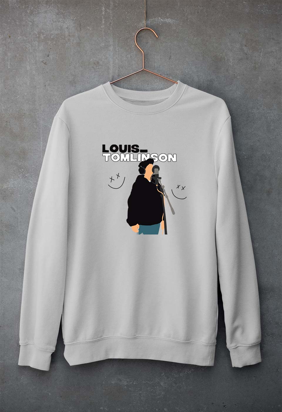 Louis Tomlinson Unisex Sweatshirt for Men/Women-Grey Melange-Ektarfa.online