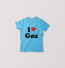 Load image into Gallery viewer, I Love Goa Kids T-Shirt for Boy/Girl-Light Blue-Ektarfa.online
