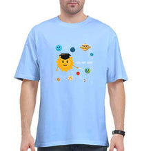 Load image into Gallery viewer, Solar System Oversized T-Shirt for Men-Baby Blue-Ektarfa.online
