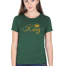 Load image into Gallery viewer, King T-Shirt for Women-Dark Green-Ektarfa.online
