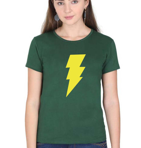 Black Adam T-Shirt for Women-Dark Green-Ektarfa.online