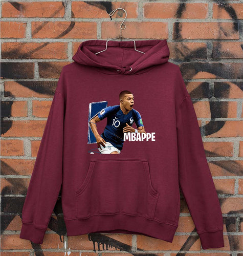 Kylian Mbappé Unisex Hoodie for Men/Women-Maroon-Ektarfa.online
