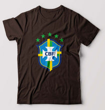 Load image into Gallery viewer, Brazil Football T-Shirt for Men-Coffee Brown-Ektarfa.online
