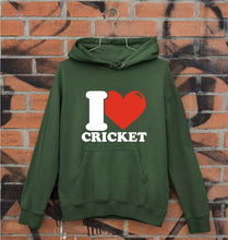 Load image into Gallery viewer, I Love Cricket Unisex Hoodie for Men/Women-Dark Green-Ektarfa.online
