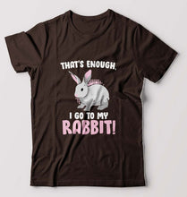 Load image into Gallery viewer, Rabbit Bunny T-Shirt for Men-Coffee Brown-Ektarfa.online
