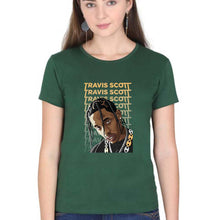 Load image into Gallery viewer, Travis Scott T-Shirt for Women-XS(32 Inches)-Dark Green-Ektarfa.online
