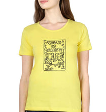 Load image into Gallery viewer, Keith Haring T-Shirt for Women-Yellow-Ektarfa.online
