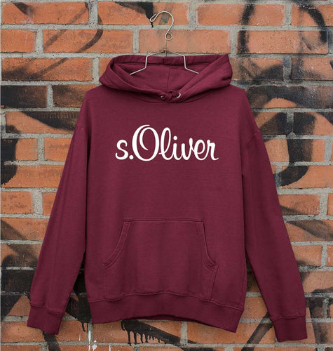 s.Oliver Unisex Hoodie for Men/Women-Maroon-Ektarfa.online