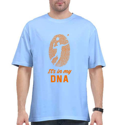 Badminton Oversized T-Shirt for Men-Baby Blue-Ektarfa.online