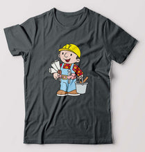 Load image into Gallery viewer, Bob the Builder T-Shirt for Men-Steel grey-Ektarfa.online
