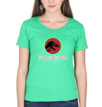 Load image into Gallery viewer, Jurassic World T-Shirt for Women-flag green-Ektarfa.online
