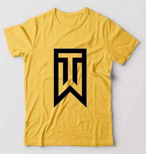 Tiger Woods Golf T-Shirt for Men-Golden Yellow-Ektarfa.online