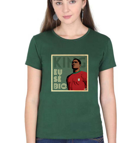 Eusébio T-Shirt for Women-Dark Green-Ektarfa.online