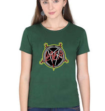 Load image into Gallery viewer, Slayer T-Shirt for Women-Dark Green-Ektarfa.online
