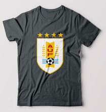 Load image into Gallery viewer, Uruguay Football T-Shirt for Men-Steel grey-Ektarfa.online
