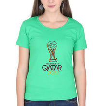 Load image into Gallery viewer, FIFA World Cup Qatar 2022 T-Shirt for Women-flag green-Ektarfa.online

