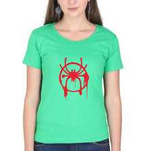 Load image into Gallery viewer, Spiderman Superhero T-Shirt for Women-flag green-Ektarfa.online
