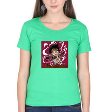 Load image into Gallery viewer, Monkey D. Luffy T-Shirt for Women-flag green-Ektarfa.online
