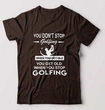 Load image into Gallery viewer, Golf T-Shirt for Men-Coffee Brown-Ektarfa.online
