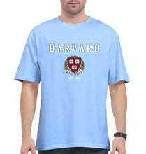 Load image into Gallery viewer, Harvard Oversized T-Shirt for Men-Baby Blue-Ektarfa.online

