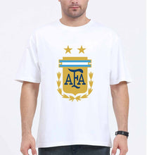 Load image into Gallery viewer, Argentina Football Oversized T-Shirt for Men-White-Ektarfa.online

