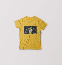 Load image into Gallery viewer, Usain Bolt Kids T-Shirt for Boy/Girl-Golden Yellow-Ektarfa.online
