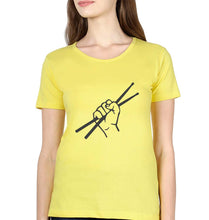 Load image into Gallery viewer, Drummer T-Shirt for Women-Yellow-Ektarfa.online
