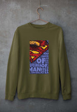 Load image into Gallery viewer, Superman Superhero Unisex Sweatshirt for Men/Women-Olive Green-Ektarfa.online
