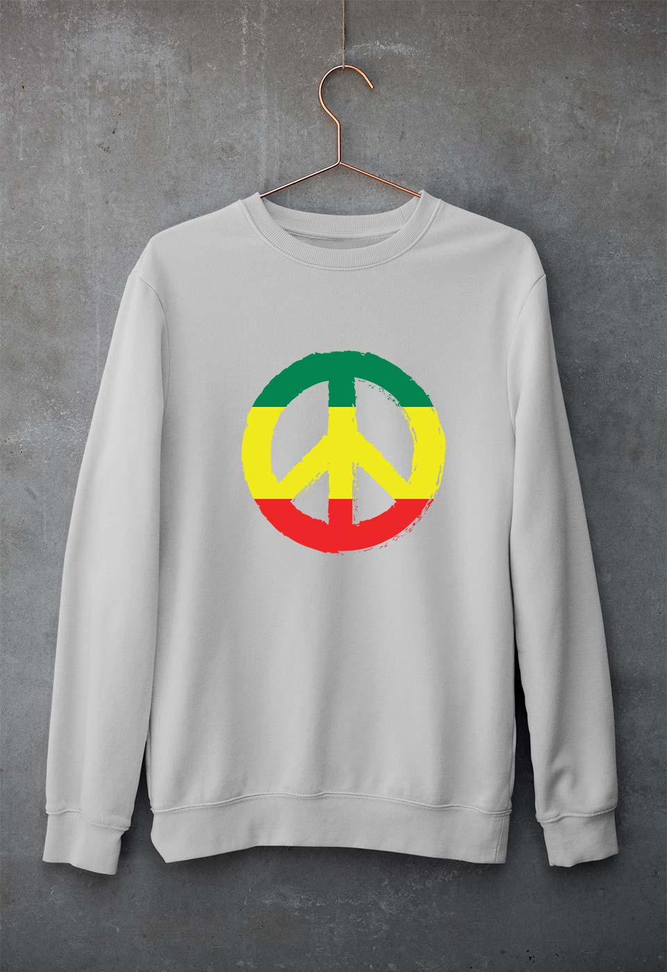 Bob Marley Peace Unisex Sweatshirt for Men/Women-Grey Melange-Ektarfa.online