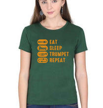 Load image into Gallery viewer, Trumpet T-Shirt for Women-Dark Green-Ektarfa.online
