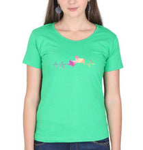 Load image into Gallery viewer, Piano T-Shirt for Women-flag green-Ektarfa.online
