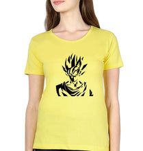 Load image into Gallery viewer, Anime Goku T-Shirt for Women-Yellow-Ektarfa.online
