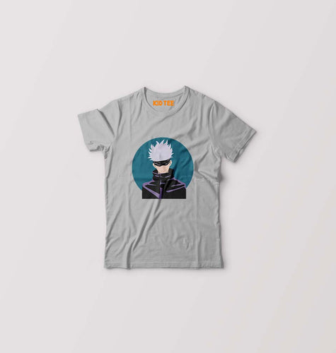 Gojo Satoru Anime Kids T-Shirt for Boy/Girl-Grey-Ektarfa.online