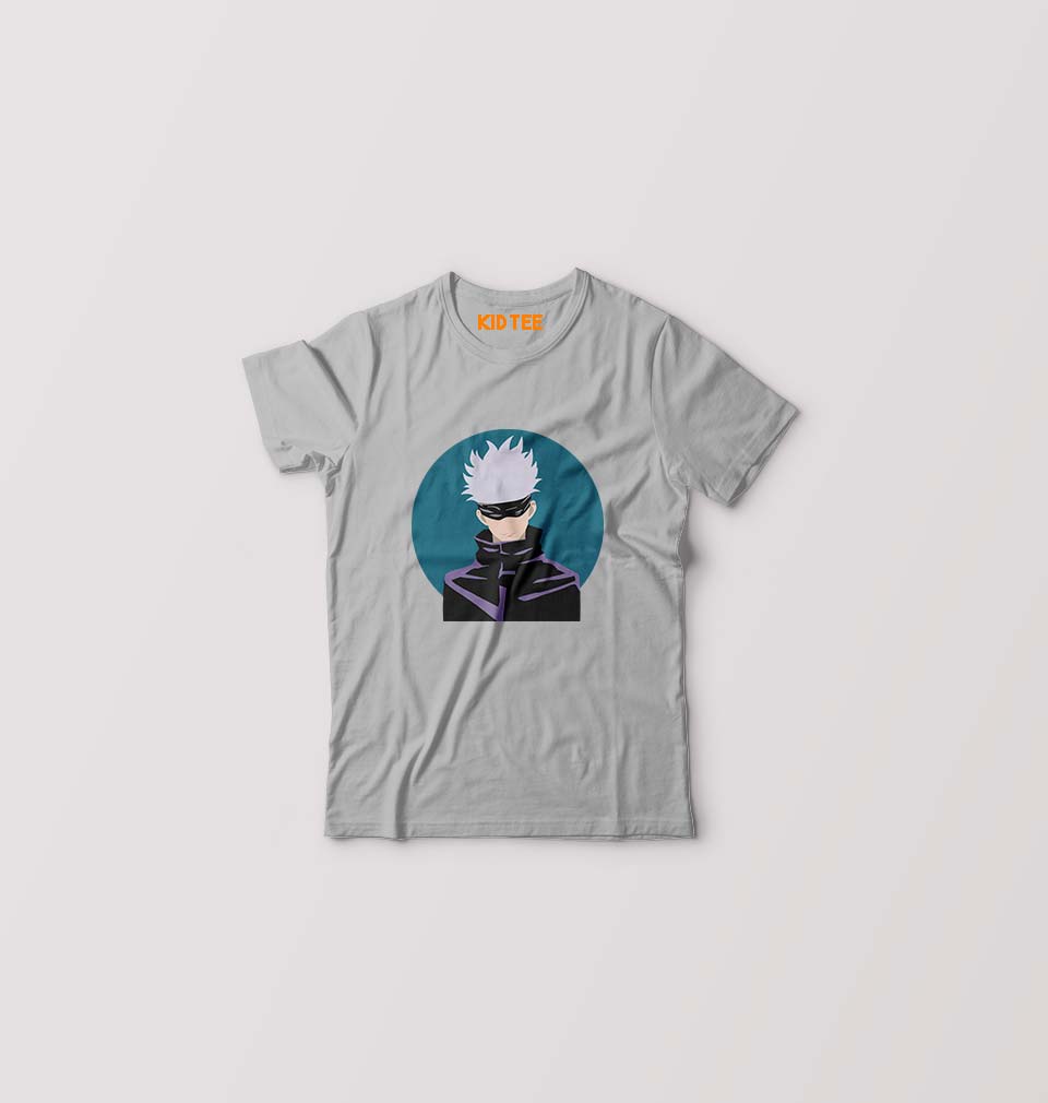 Gojo Satoru Anime Kids T-Shirt for Boy/Girl-Grey-Ektarfa.online